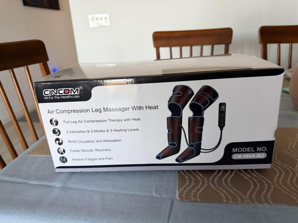 CINCOM Air Compression Leg Massager With Heat (New)